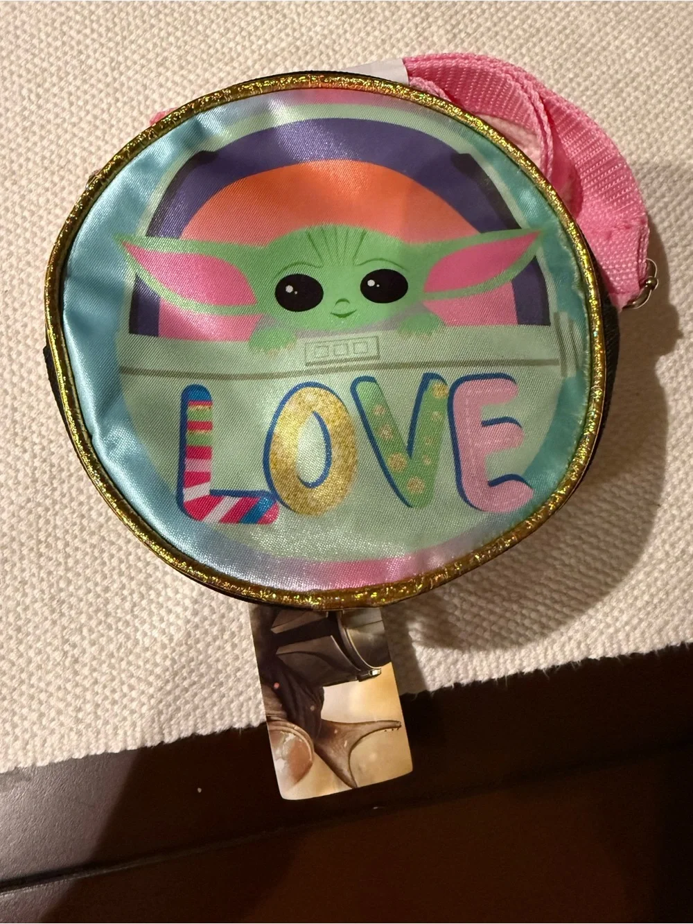 Star Wars Mandalorian Kids Crossbody Bag with Grogu LOVE Design *NWT